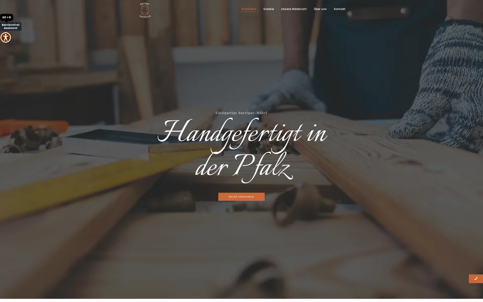 Website für Barrique-Handwerk
