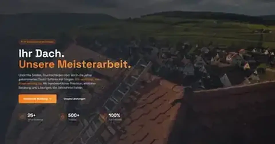 Webdesign-Projekt Dachdecker Meisterbetrieb