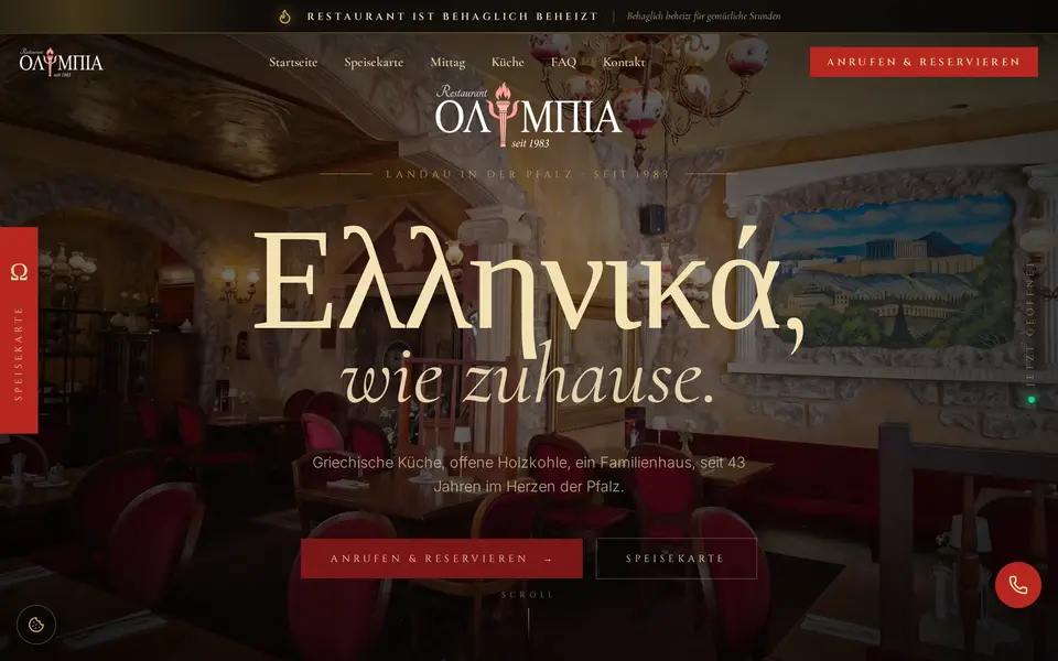 Website für Olympia