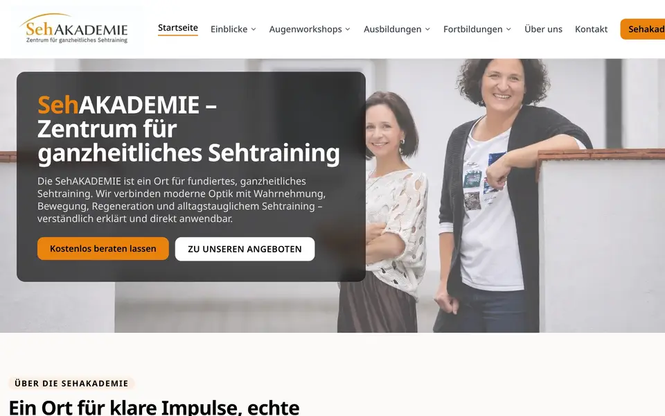 Webdesign-Projekt SehAkademie